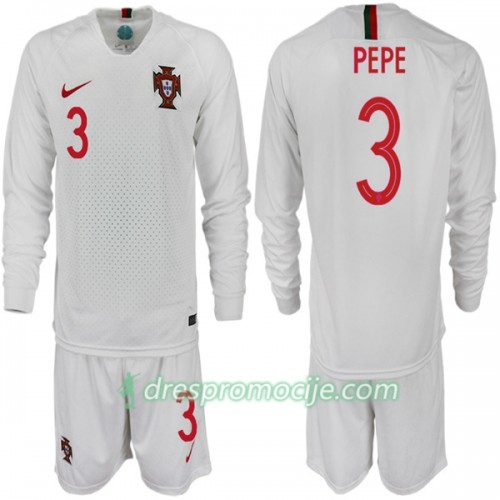 Portugal Dres PEPE 3 Dječji Gostujući Svjetsko prvenstvo 2018 Dugim Rukavima Portugal Dres PEPE 3 Dječji Gostujući Svjetsko prvenstvo 2018 Dugim Rukavima